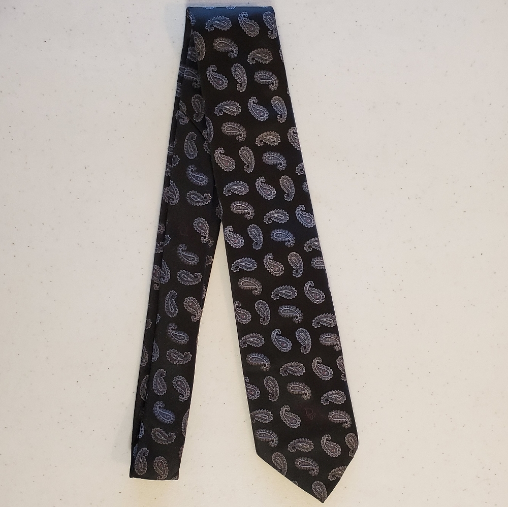 Vintage Christian Dior Paisley Pattern Tie
